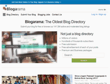 Tablet Screenshot of blogarama.com